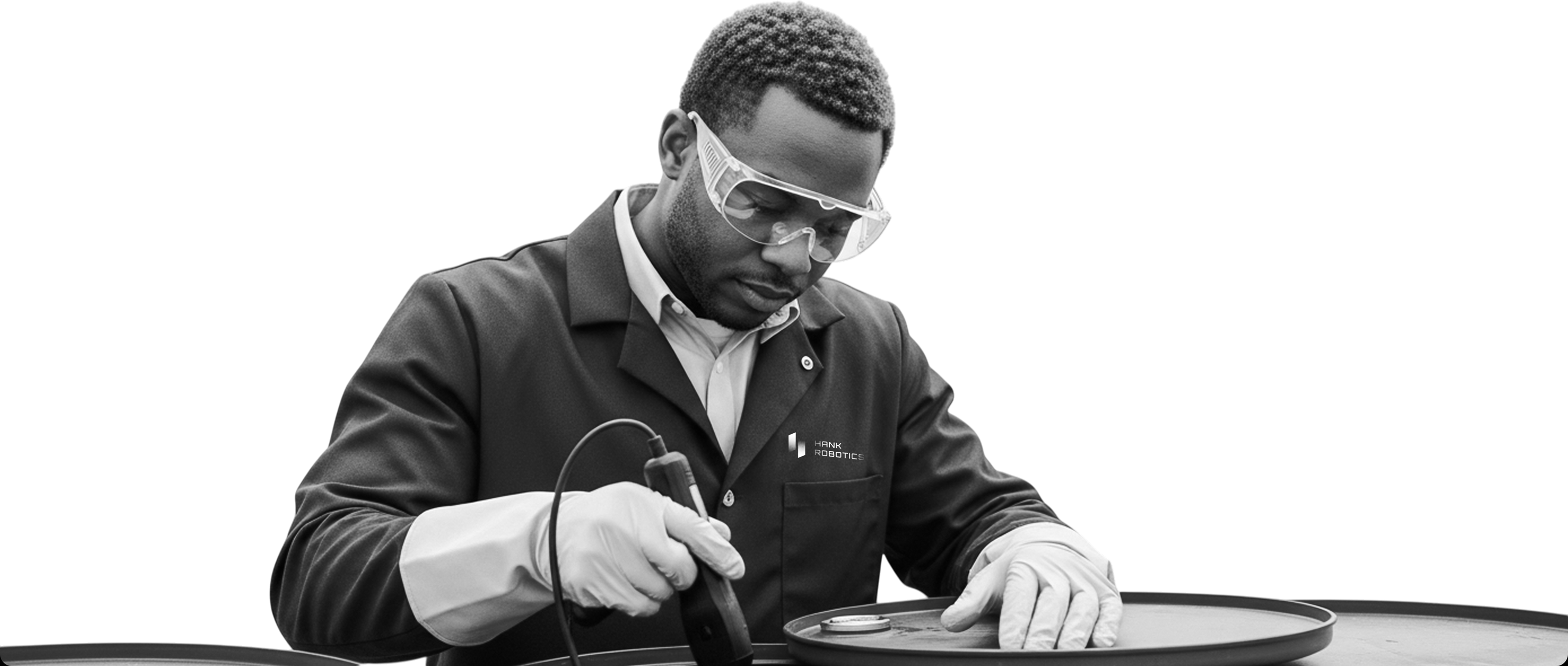 Drone robotic cleaning service